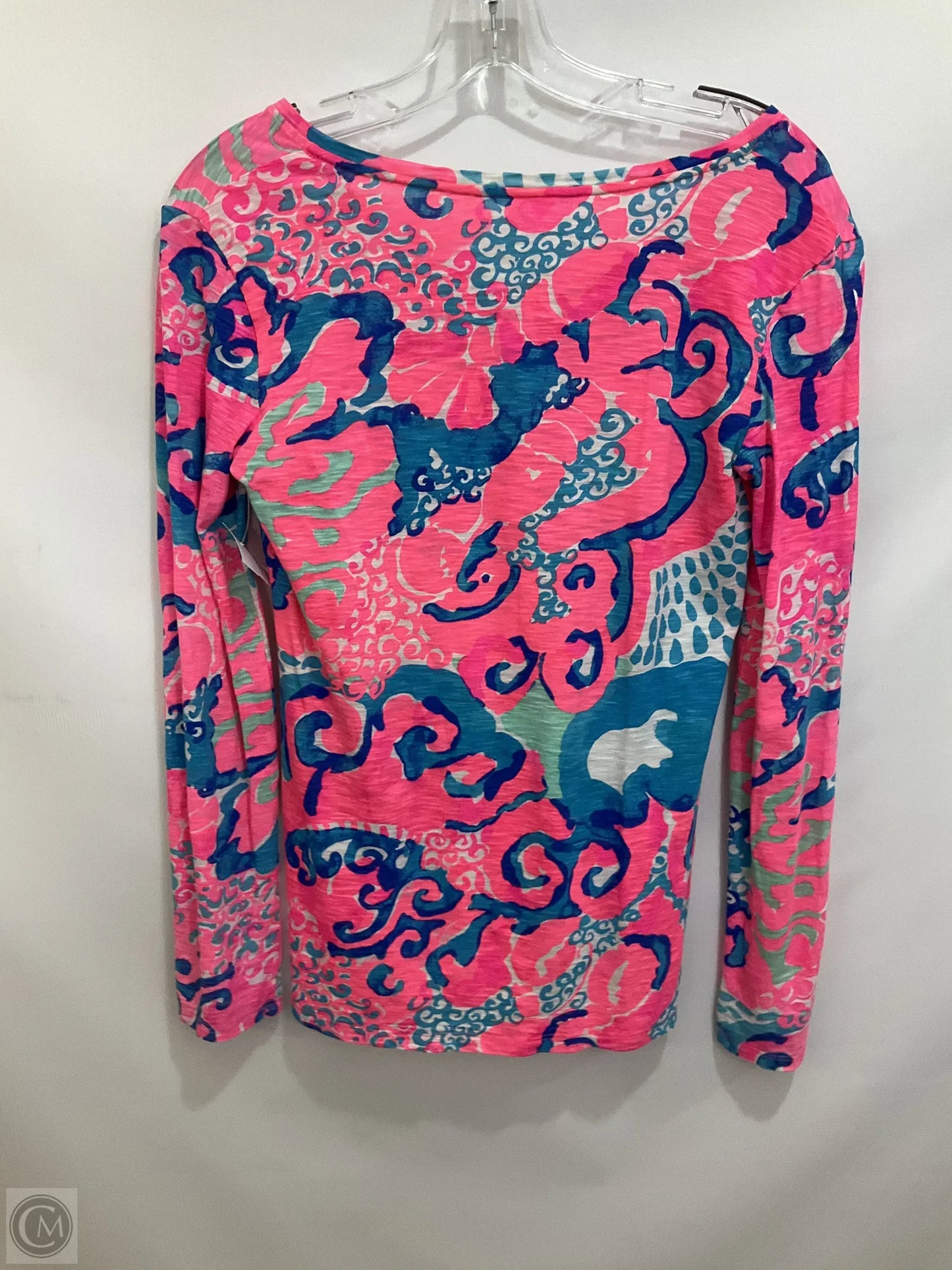 Top Long Sleeve Designer By Lilly Pulitzer In Pink, Size: Xs