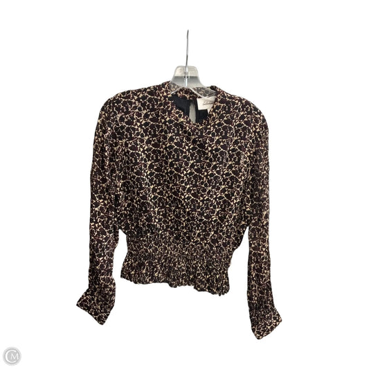 Top Long Sleeve By Cleobella In Animal Print, Size: S