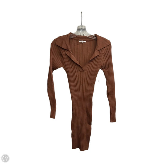 Dress Casual Midi By Tularosa In Brown, Size: M