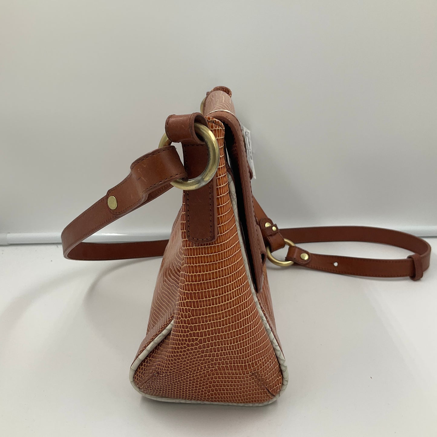Crossbody Designer By Brahmin In Brown, Size:Medium