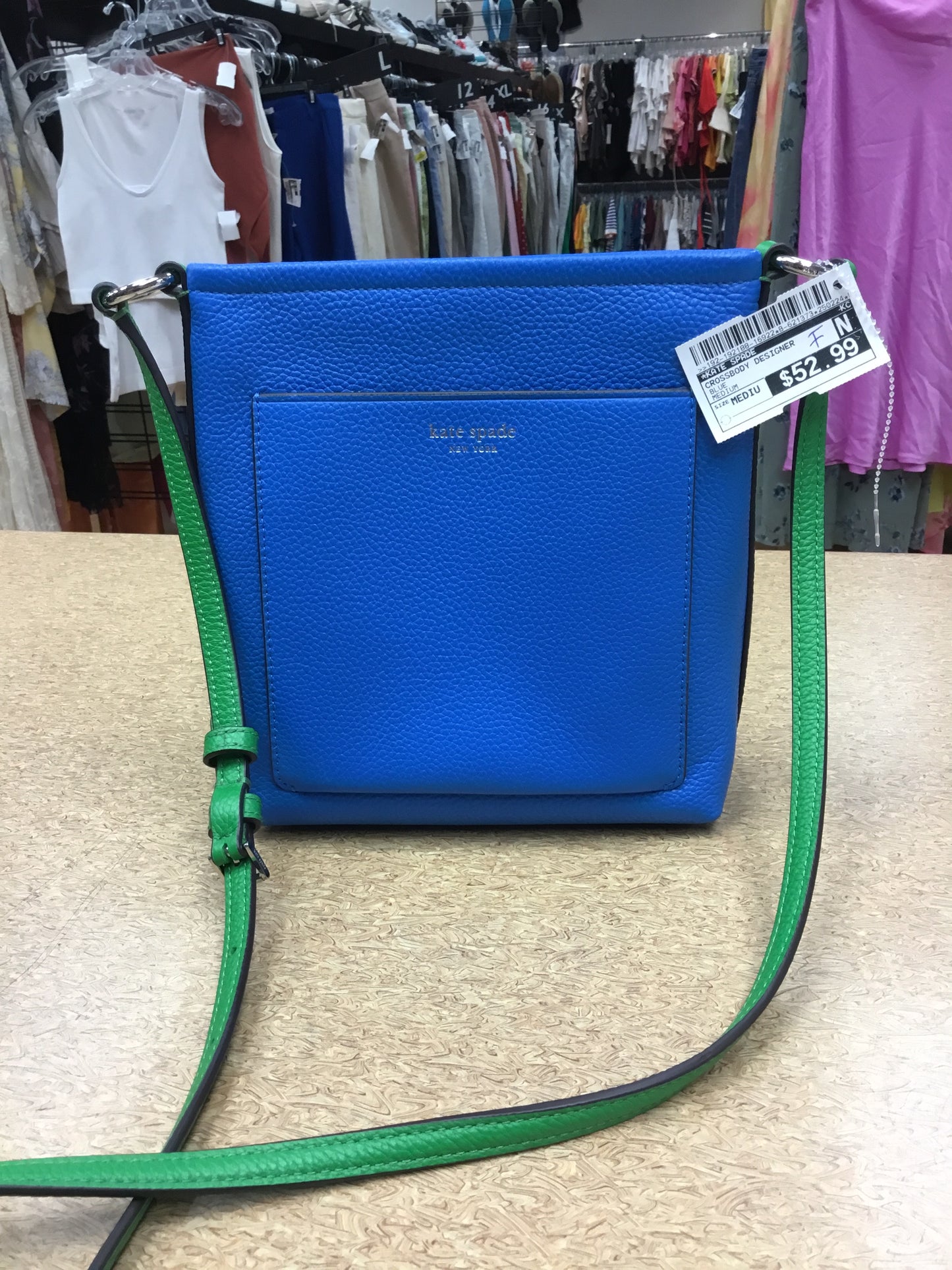 Crossbody Designer By Kate Spade In Blue, Size:Medium