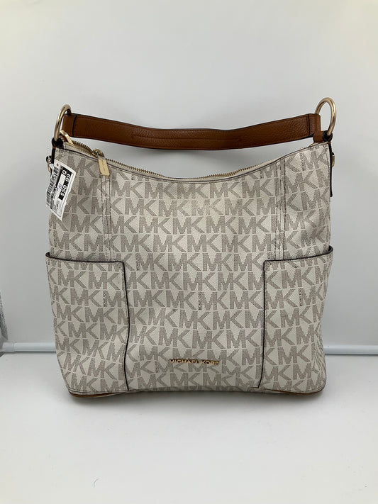 Handbag Designer By Michael Kors In White, Size:Large