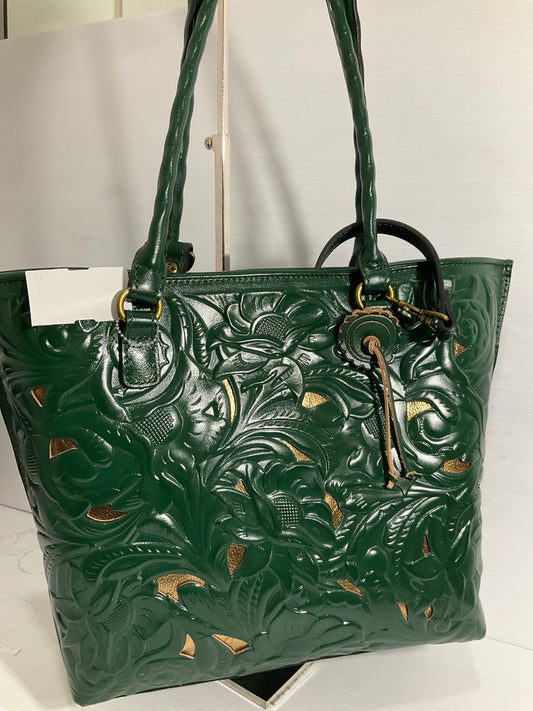 Handbag Designer By Patricia Nash In Green, Size:Large