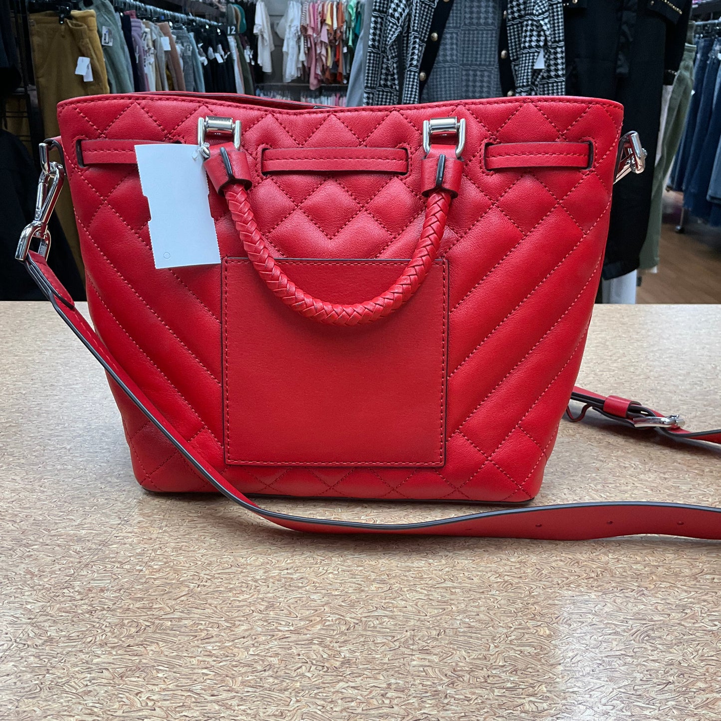 Crossbody Designer By Michael Kors In Red, Size:Medium