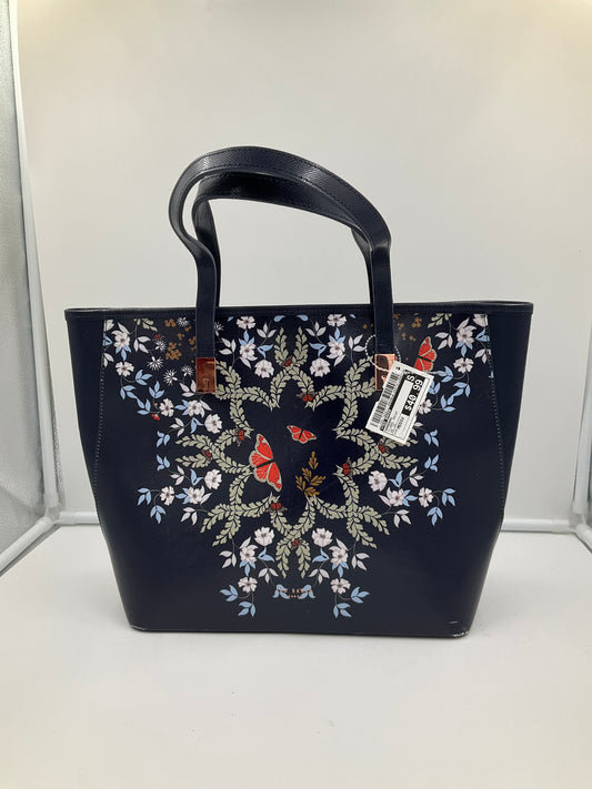 Handbag By Ted Baker In Floral Print, Size:Medium