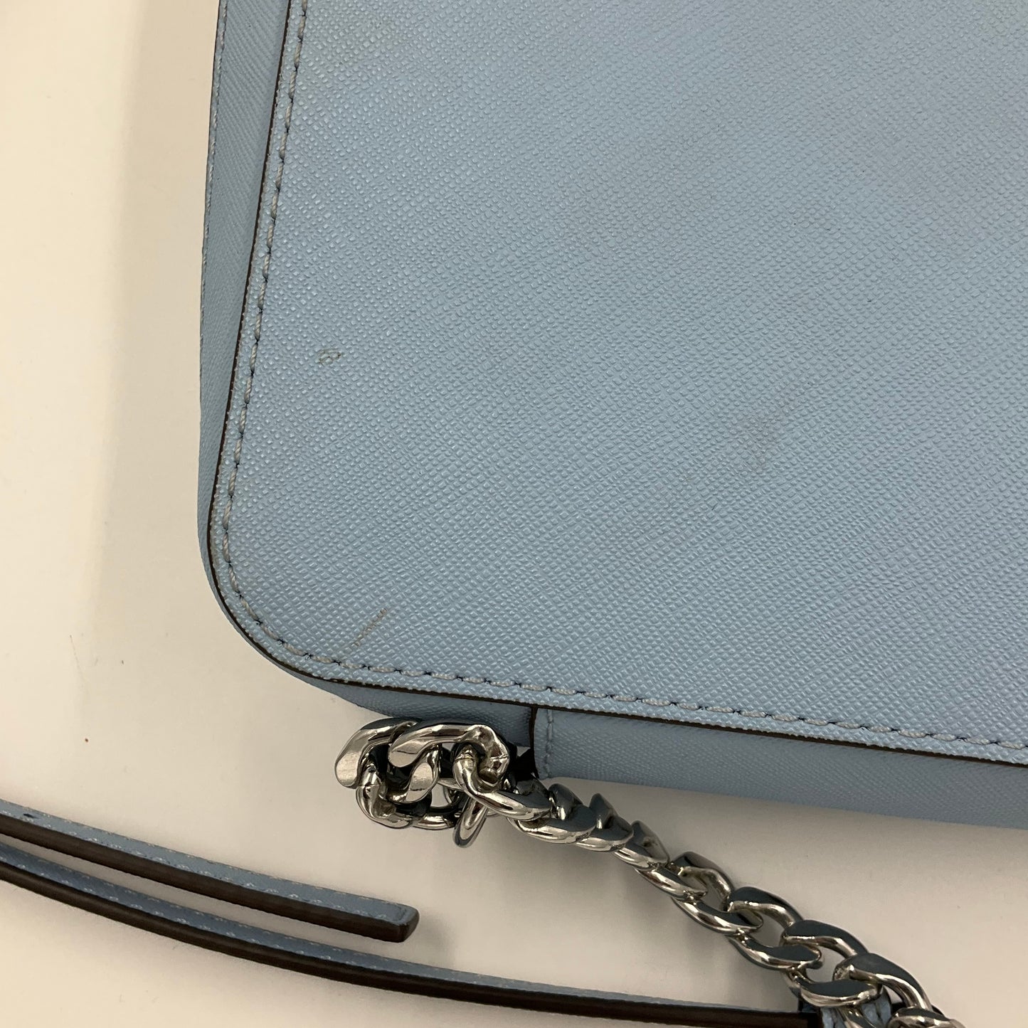Crossbody Designer By Michael Kors In Blue, Size:Medium