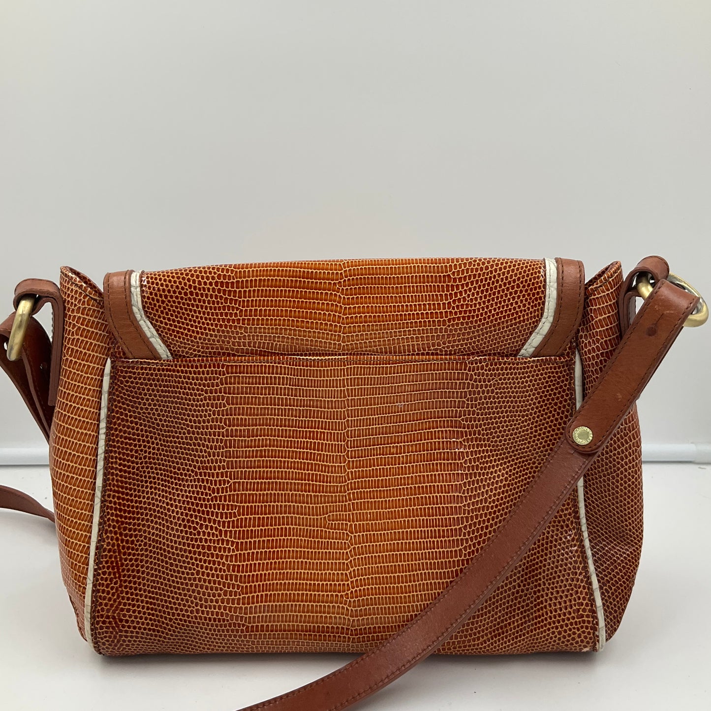 Crossbody Designer By Brahmin In Brown, Size:Medium