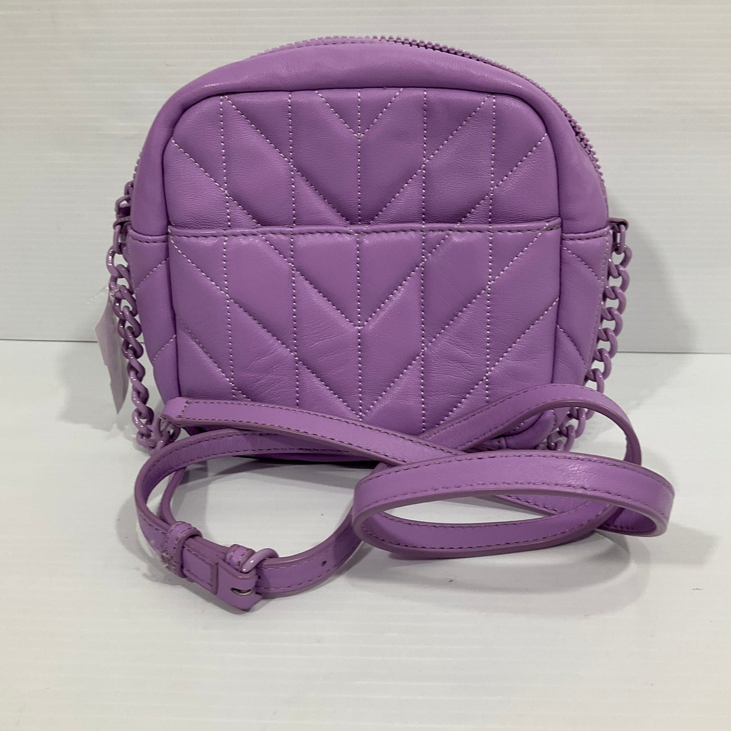 Crossbody Designer By Karl Lagerfeld In Purple, Size:Medium