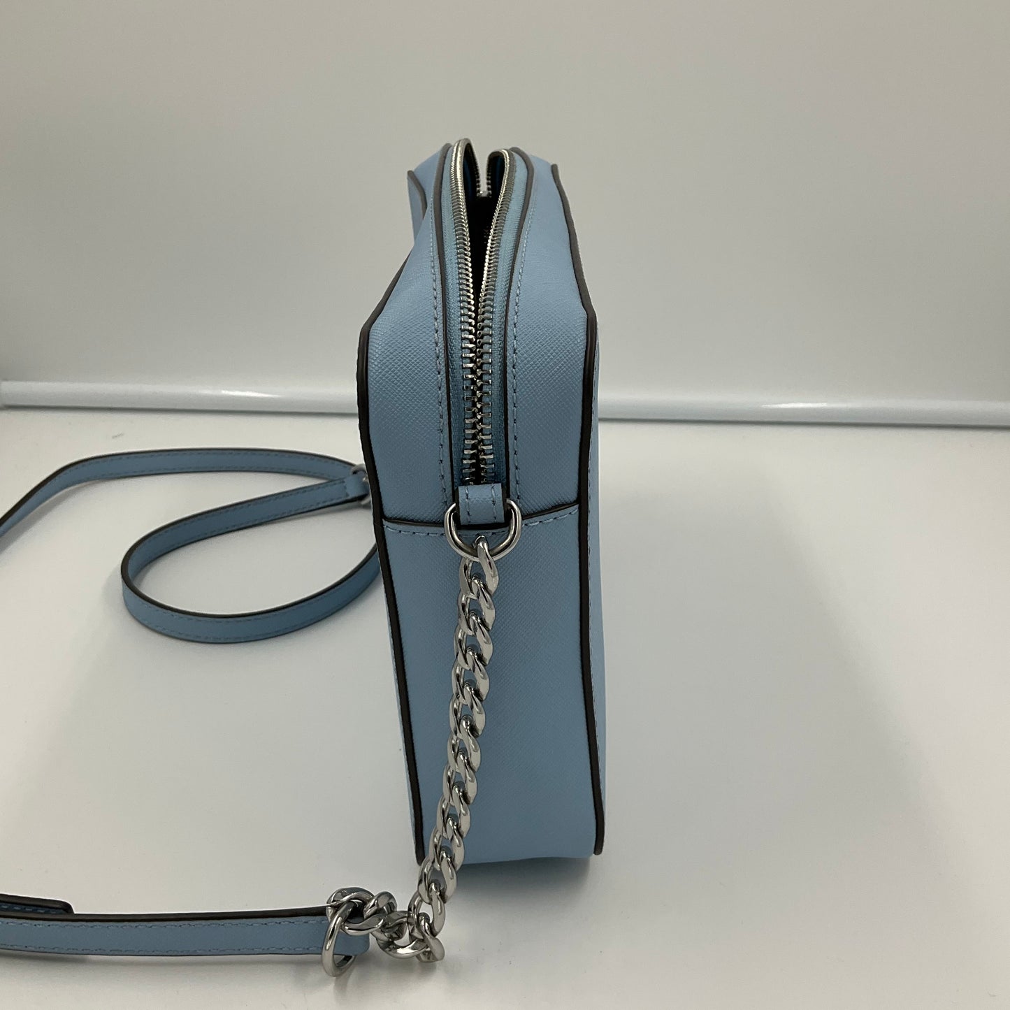 Crossbody Designer By Michael Kors In Blue, Size:Medium