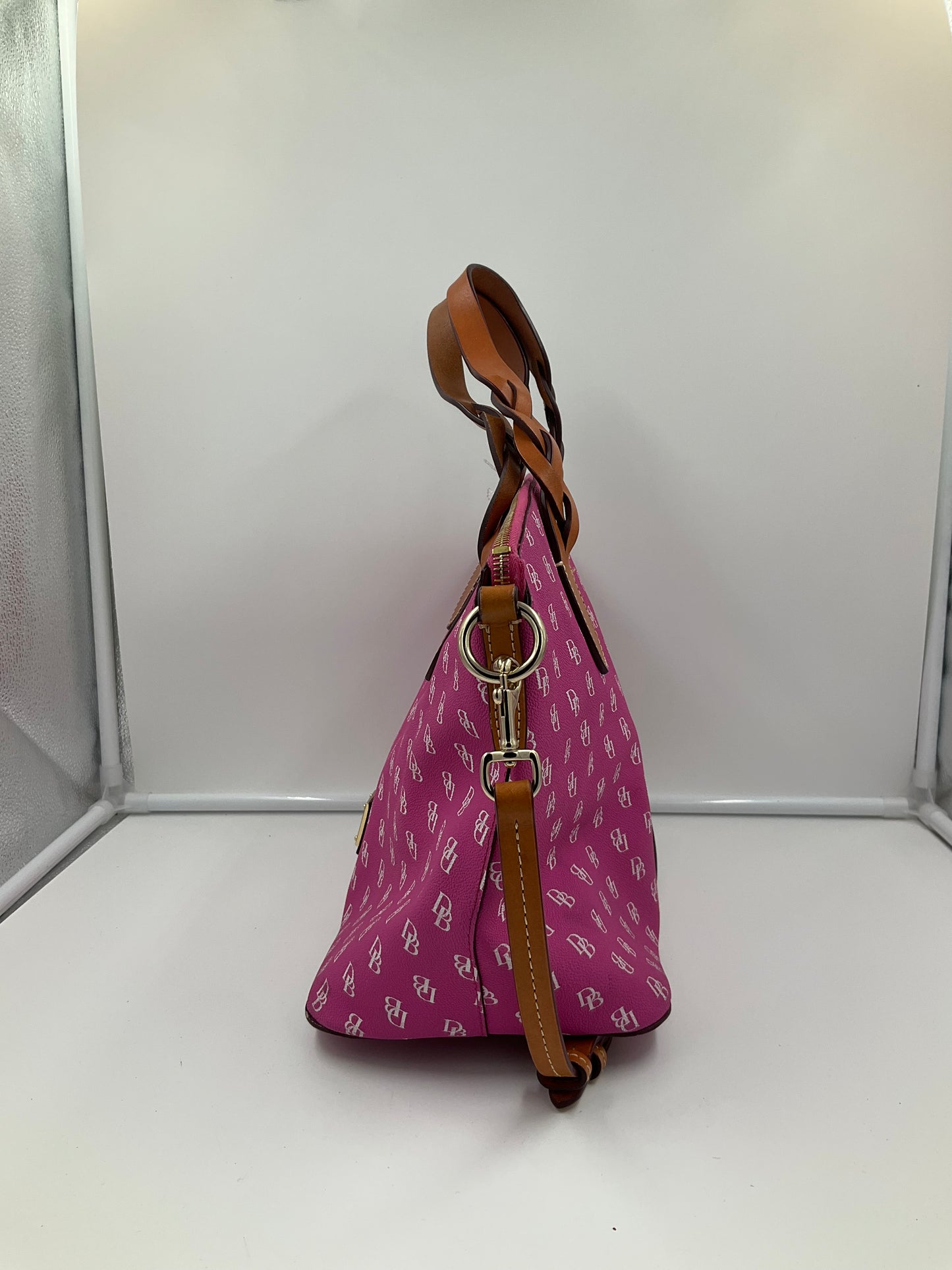 Handbag Designer By Dooney And Bourke In Pink, Size:Large