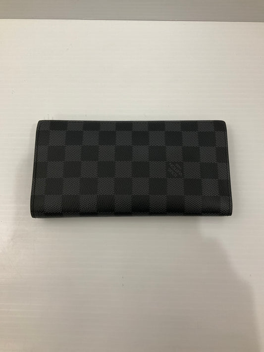Wallet Luxury Designer By Louis Vuitton In Black, Size:Medium