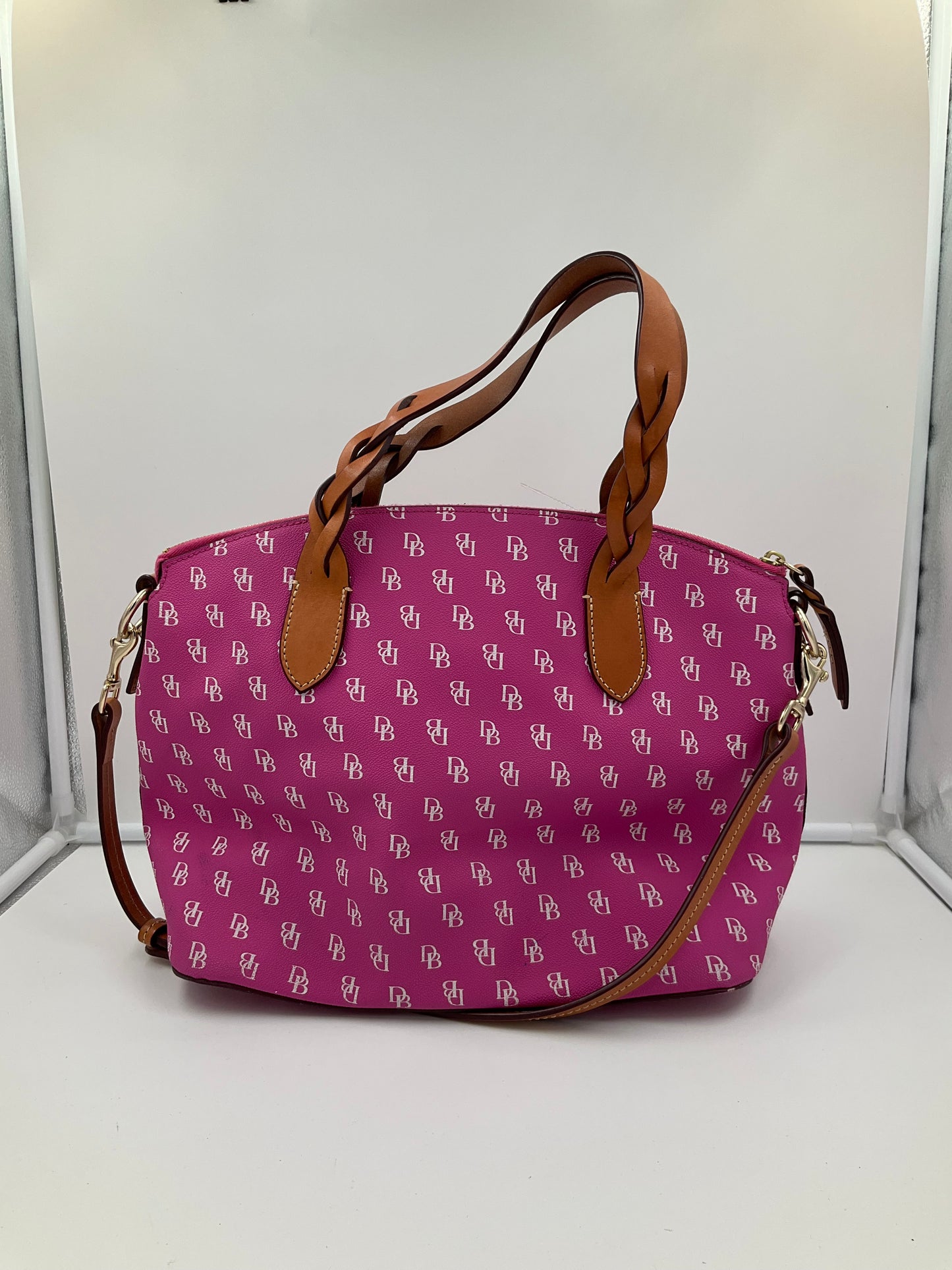 Handbag Designer By Dooney And Bourke In Pink, Size:Large