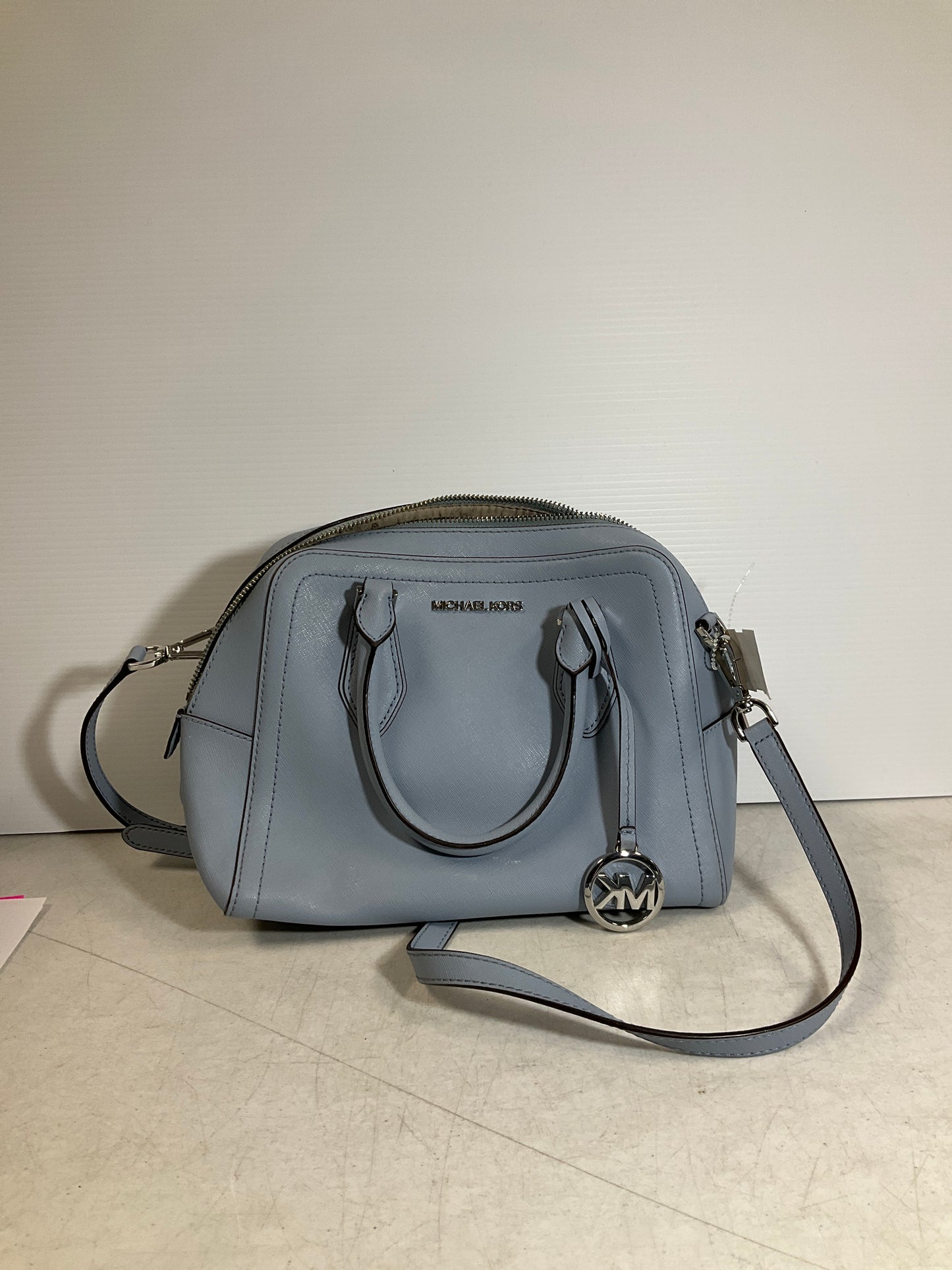 Crossbody Designer By Michael Kors In Blue, Size:Medium
