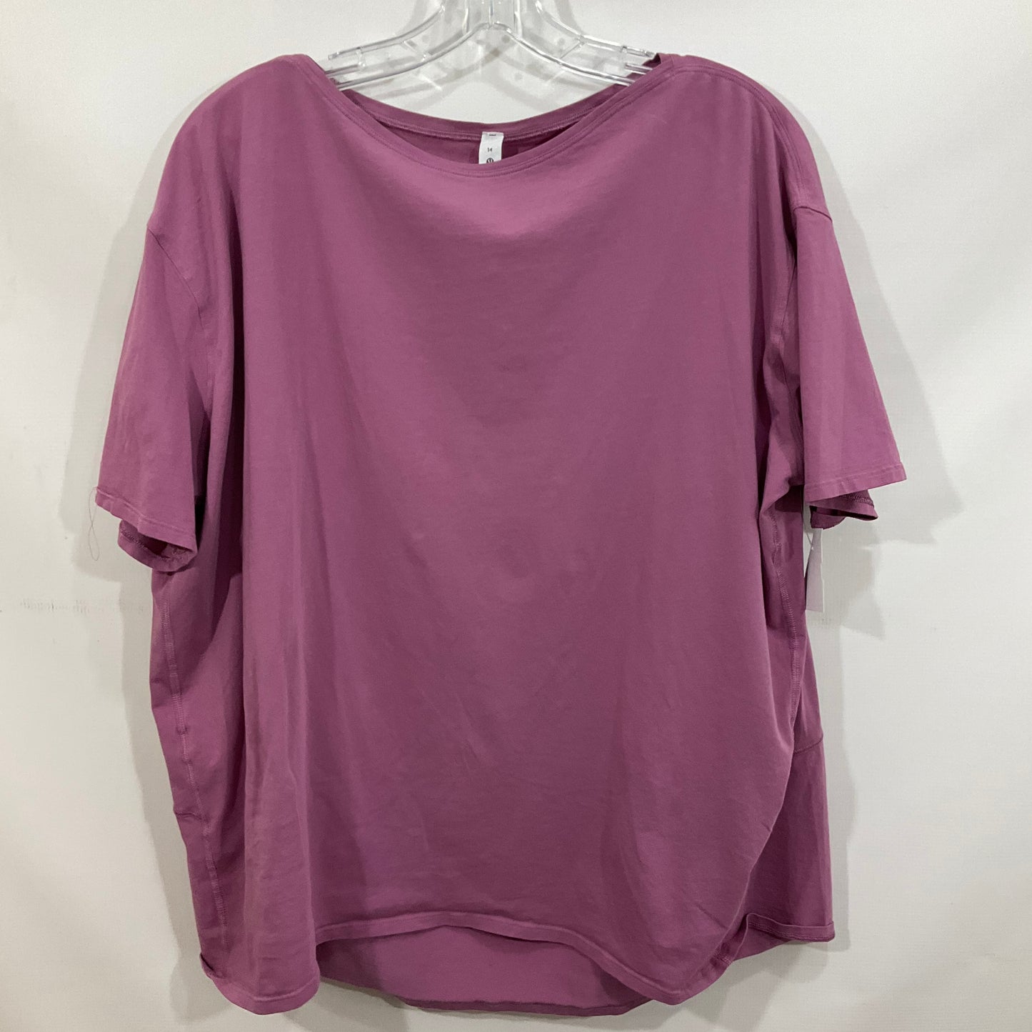 ATHLETIC TOP SS by LULULEMON In PINK, Size: 14