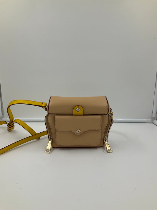 Crossbody Designer By Rebecca Minkoff In Beige, Size:Small