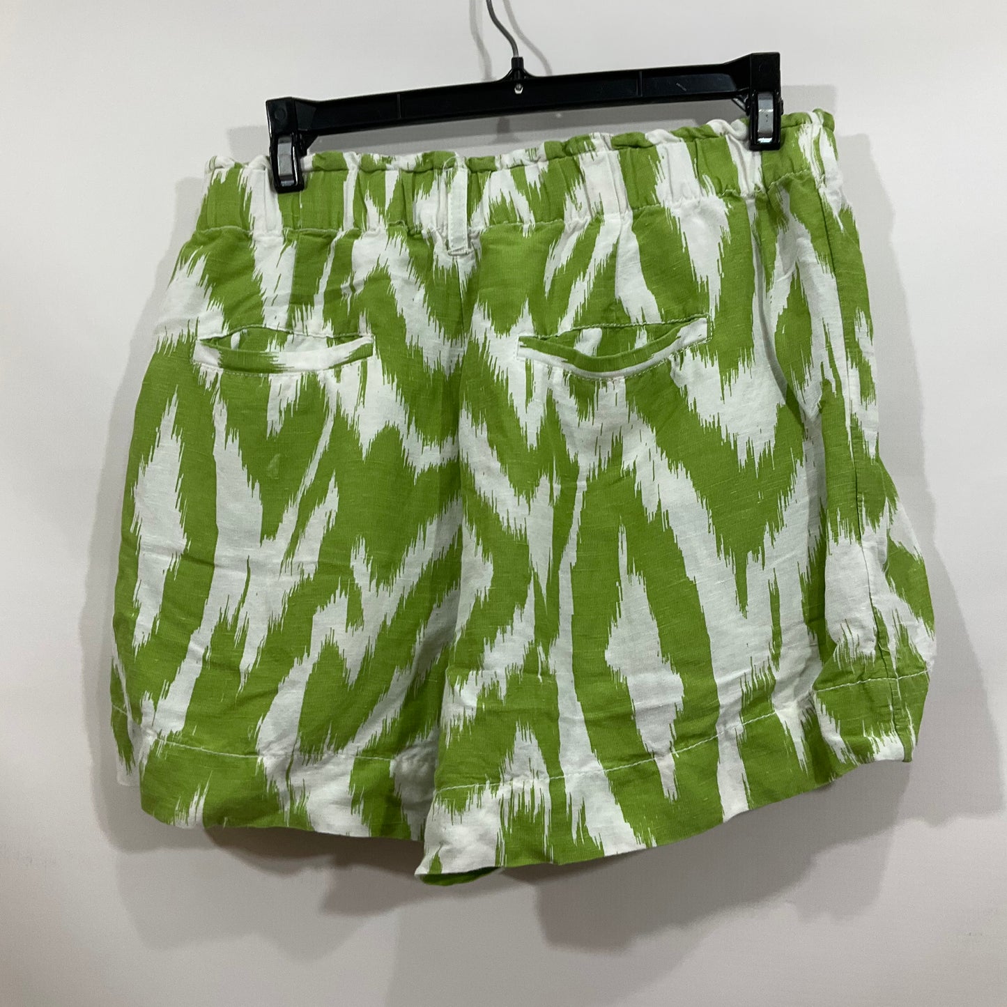 SHORTS by ANTHROPOLOGIE In GREEN & WHITE, Size: S