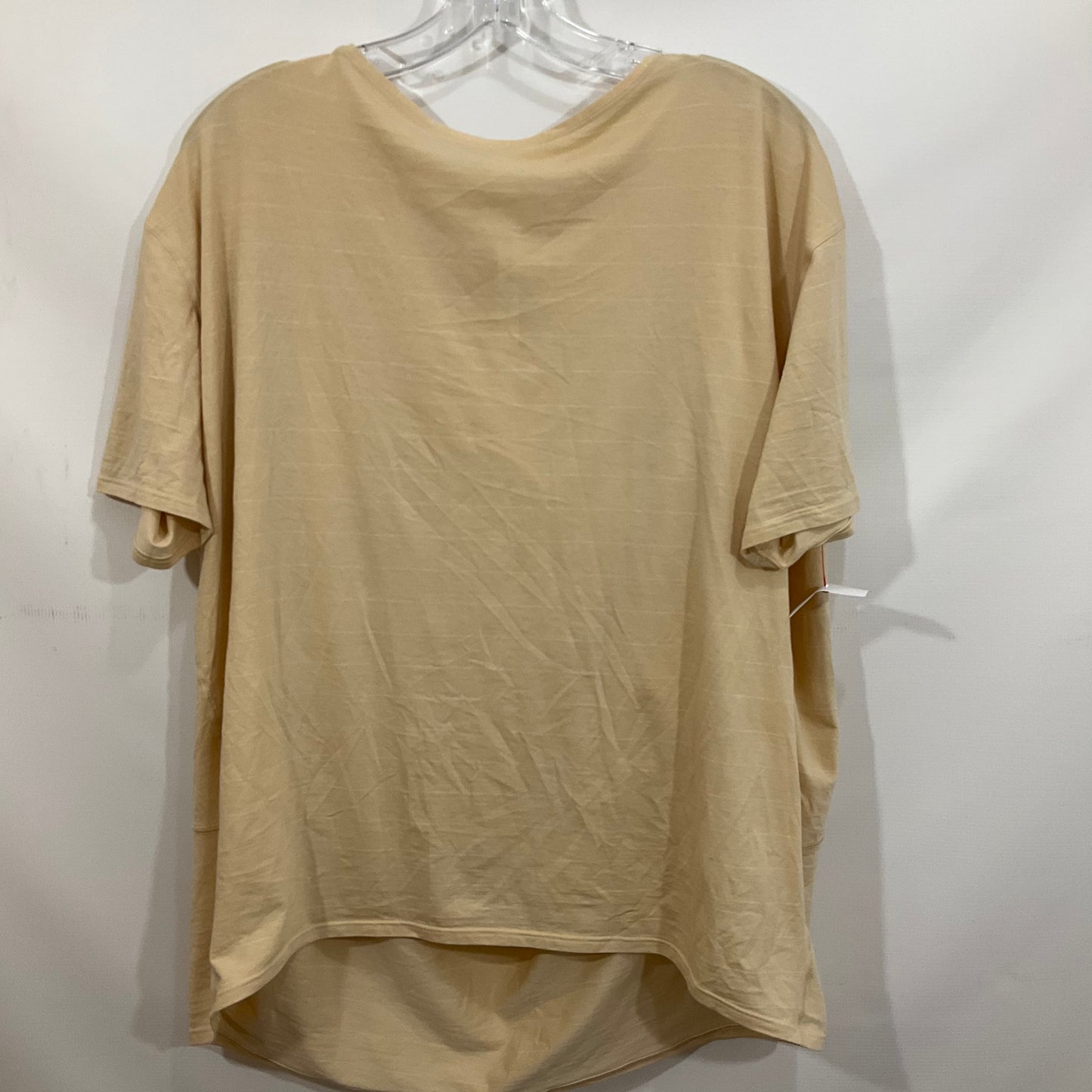 ATHLETIC TOP SS by LULULEMON In BEIGE, Size: 12