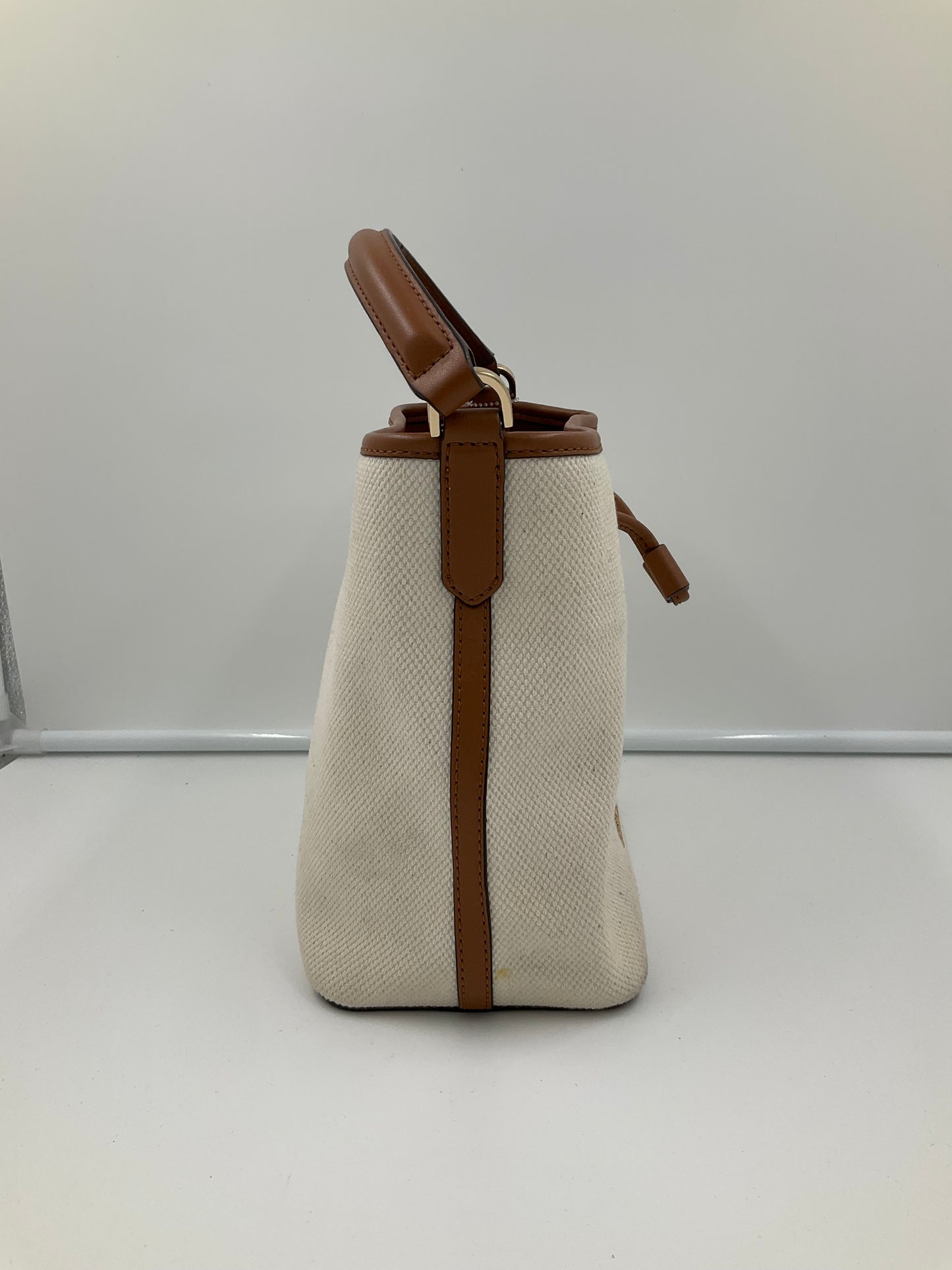 Handbag Designer By Michael Kors In Cream, Size:Small