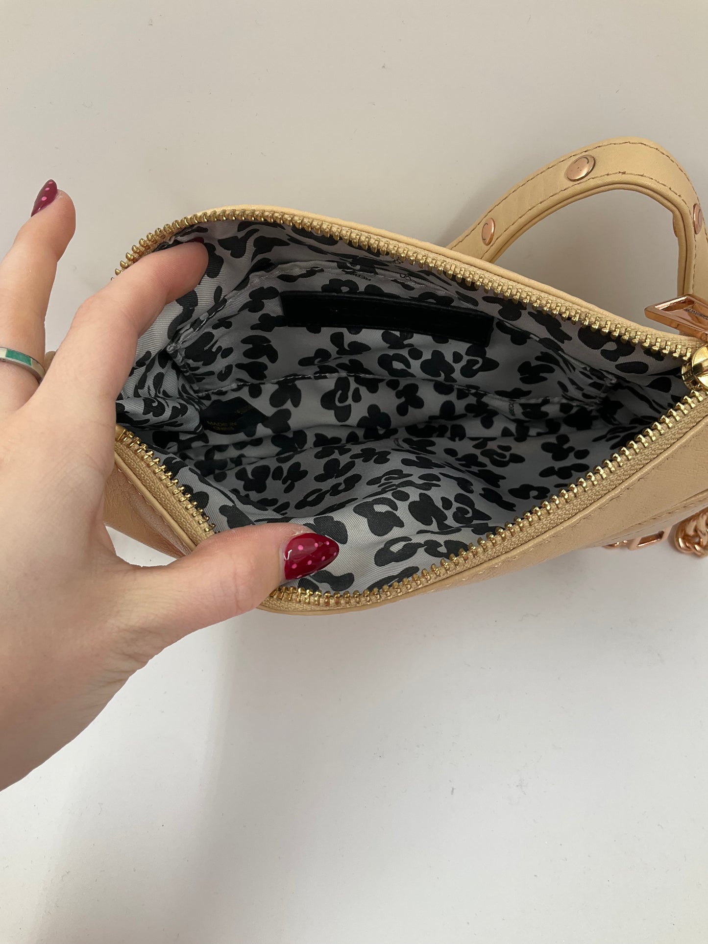 Crossbody Designer By Rebecca Minkoff In Tan, Size:Small