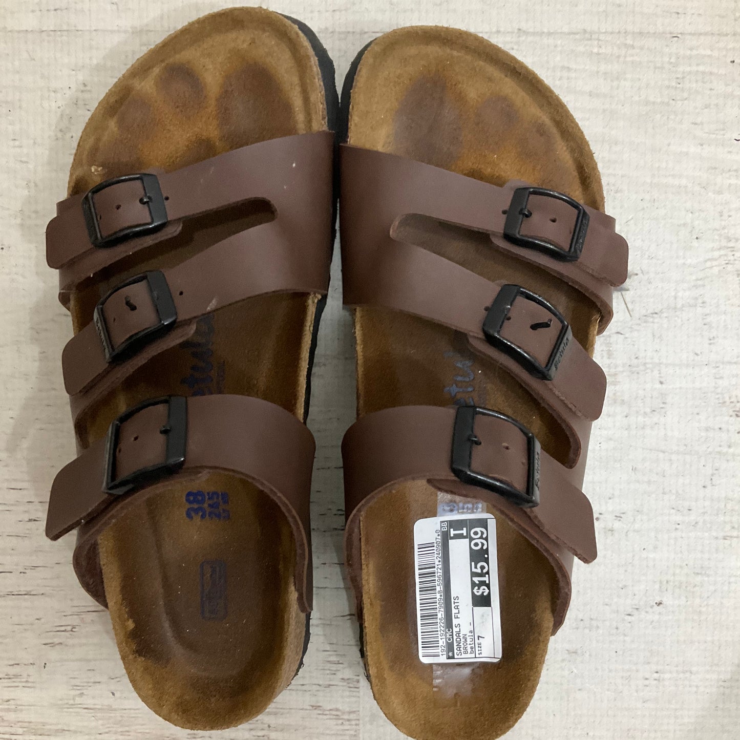 Sandals size 7 Betula by Birkenstock