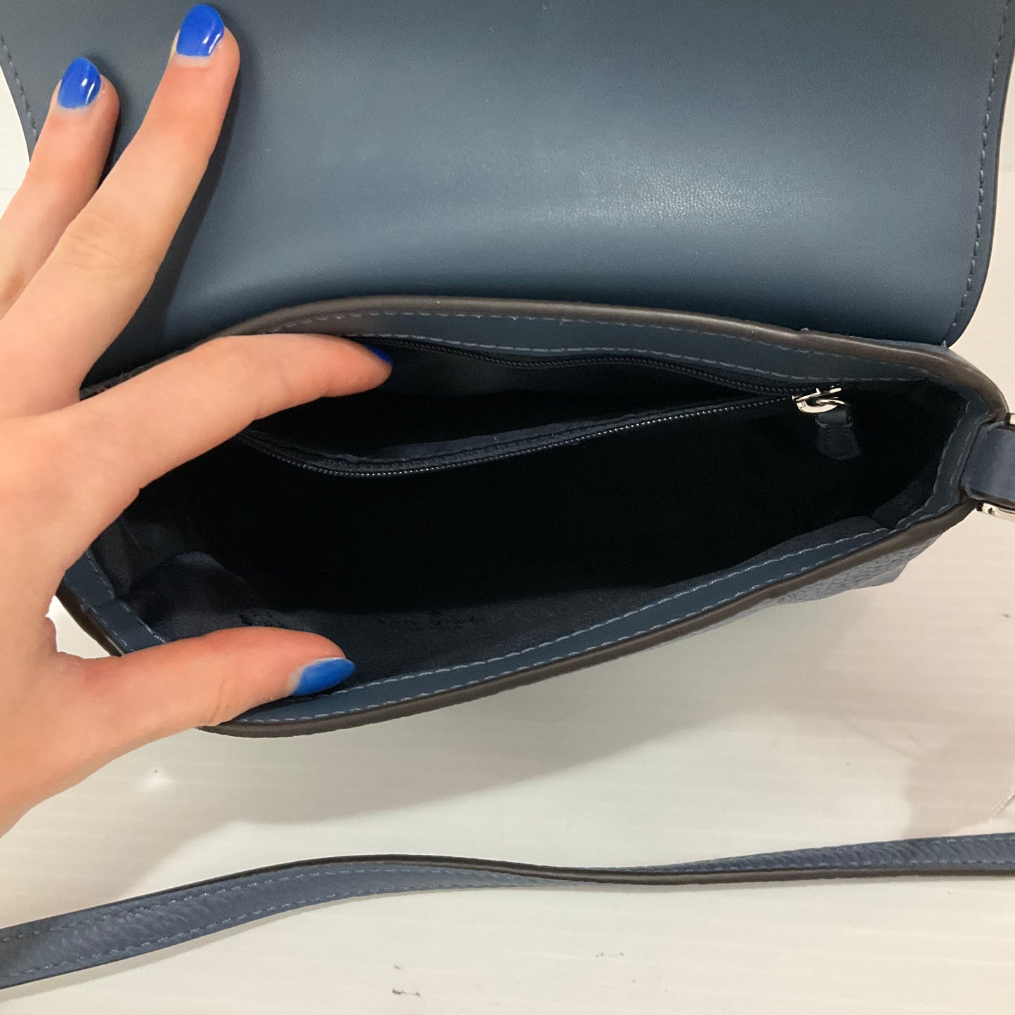 Crossbody Designer By Kate Spade In Blue, Size:Small