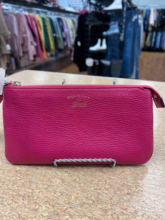 WRISTLET LUXURY DESIGNER by GUCCI In PINK, Size: MEDIUM