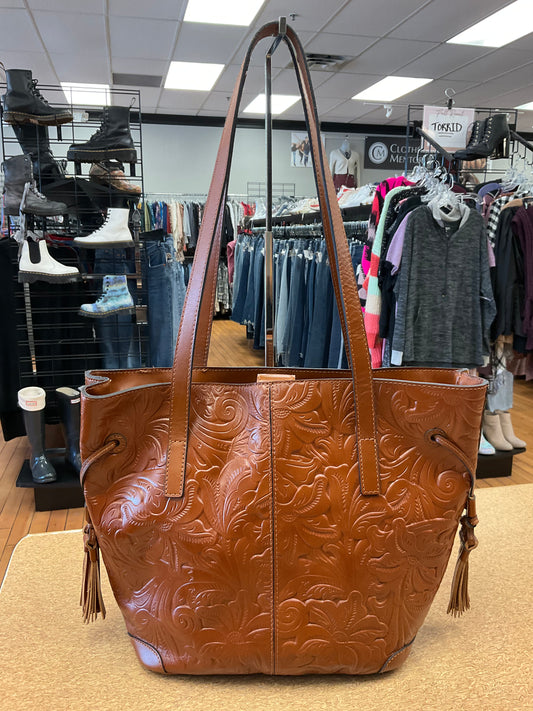 Handbag Designer By Patricia Nash In Brown, Size:Large