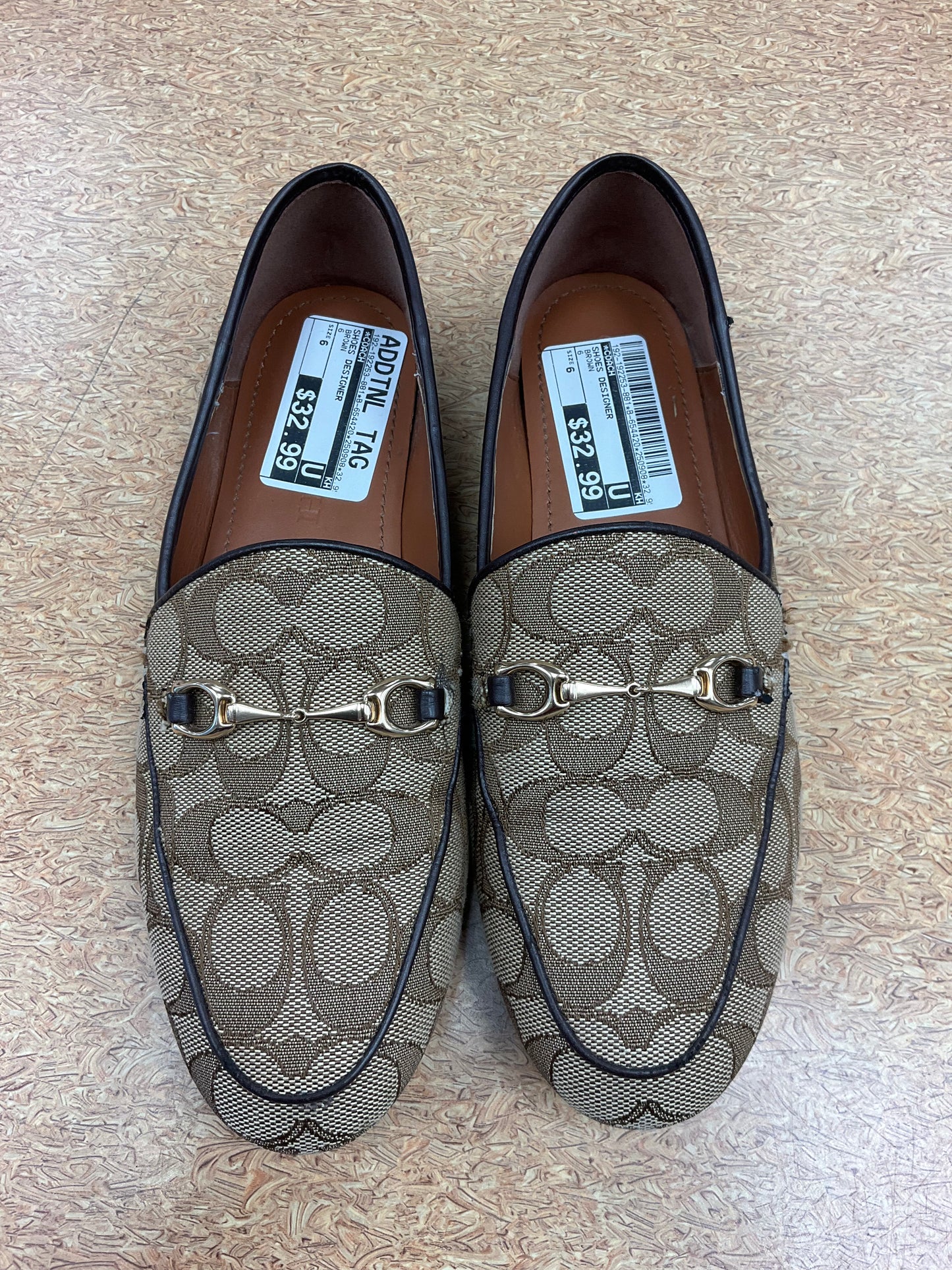 SHOES DESIGNER by COACH In BROWN, Size: 6