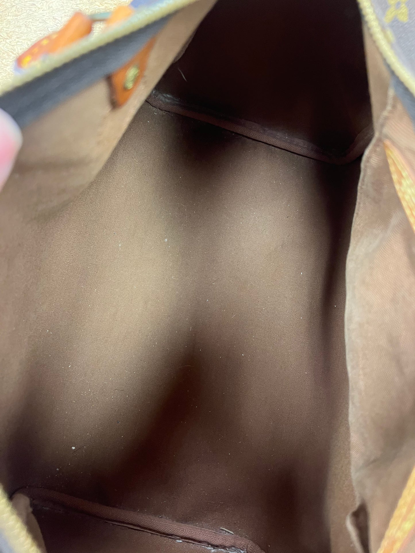 Handbag Luxury Designer By Louis Vuitton In Brown, Size:Medium