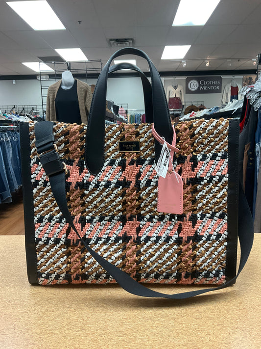 TOTE DESIGNER by KATE SPADE In PLAID PATTERN, Size: LARGE