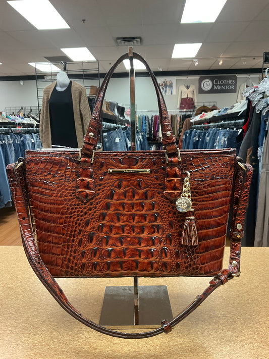 Handbag Designer By Brahmin In Brown, Size:Medium