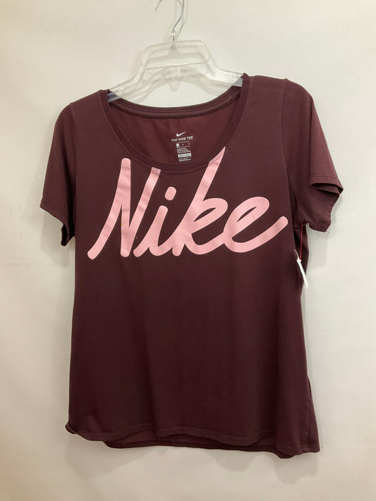 Athletic Top Short Sleeve By Nike Apparel  Size: L