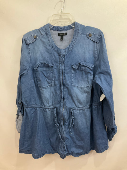 Jacket Denim By Torrid  Size: 1x
